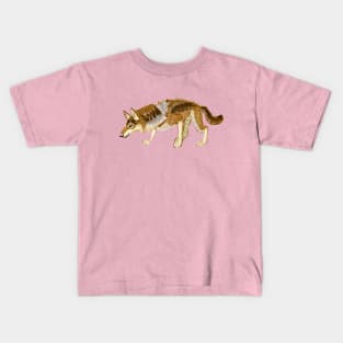 Steppe Wolf Canis lupus campestris Kids T-Shirt